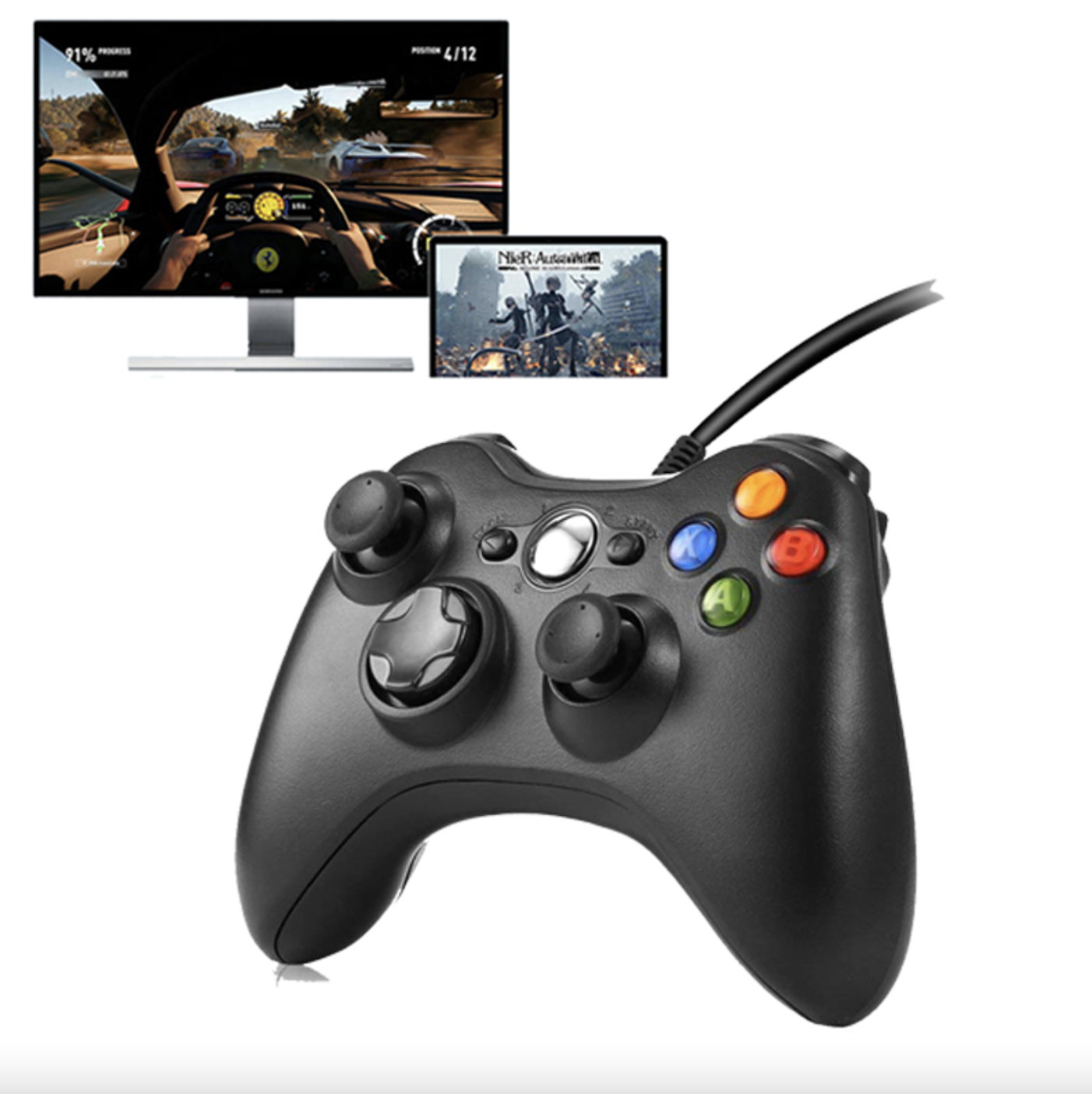 GAMEPAD USB PARA PC DISEÑO XBOX 360